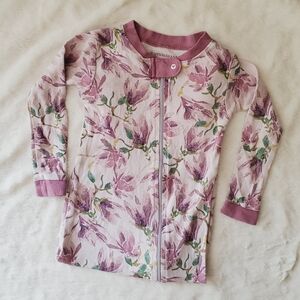 Burt's Bees Baby Girls Magnolia Floral Footed Sleeper